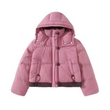 女童棉服冬季新款儿童夹棉冬装女孩加厚面包服女大童棉衣外套，童装棉衣，摩比熊