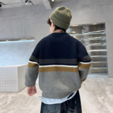 男童加厚毛衣新款秋冬款男孩中大童冬装儿童针织衫上衣洋气潮，童装毛衣，摩比熊