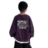 男童一体绒卫衣冬季冬秋新款中大童装冬装潮男孩炸街儿童上衣，童装卫衣/绒衫，摩比熊