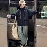 女童加绒外套新款秋冬儿童洋气派克服女孩大童冬季加厚冲锋衣，童装棉衣，摩比熊