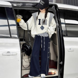 女童加绒卫衣装新款儿童女孩加厚上衣女大童韩系穿搭衣服，童装卫衣/绒衫，摩比熊