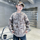 男童毛衣秋冬款新款韩版儿童冬装针织衫潮中大童线衣加厚痞帅，童装毛衣，摩比熊