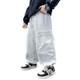 男童裤子新款今年流行儿童工装裤春秋款中大童休闲裤洋气，童装裤子，摩比熊