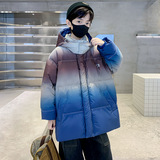 男童冬季加厚羽绒服外套新款儿童冬季男孩大童保暖外套潮，童装羽绒服，摩比熊