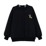 男童加绒卫衣新款中大儿童一体绒卡通上衣加厚韩范冬季潮，童装卫衣/绒衫，摩比熊