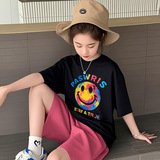 童装女童套装夏季短袖套装儿童两件套新款儿童休闲运动套装潮，童装休闲套装，摩比熊