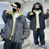 童装男童冬装新款贴标休闲棉衣大童冬季儿童棉袄棉服，童装棉衣，摩比熊