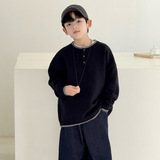 男童毛衣秋冬款炸街儿童冬季加厚针织衫新款中大童冬装潮童装，童装毛衣，摩比熊