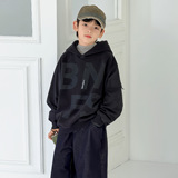 男童连帽卫衣冬季加绒一体绒儿童上衣新款中大童装冬装潮，童装卫衣/绒衫，摩比熊