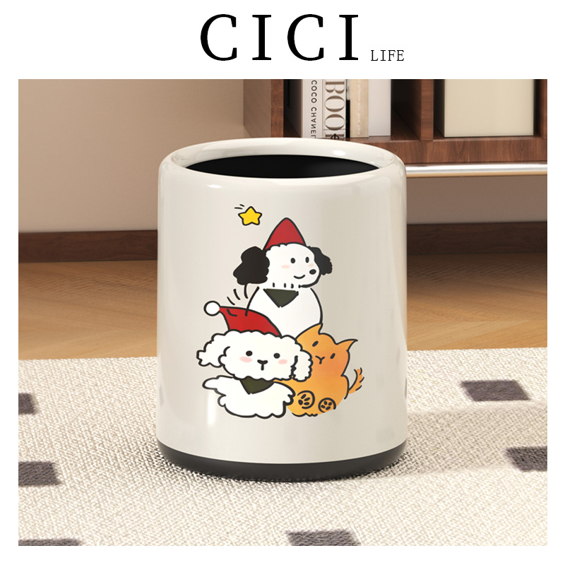 新款创意垃圾桶双层加厚大容量