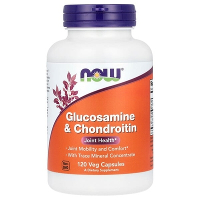 美国NOW氨基葡萄糖软骨素胶囊Glucosamine & Chondroitin关节健康