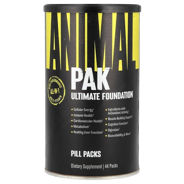美国Animal PAK高级基础85种营养素44包 ULTIMATE FOUNDATION