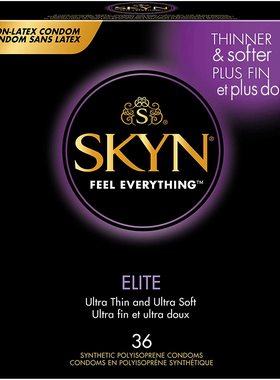 SKYN现货秒发SKYN Elite Non-Latex Lubricated Condoms, 36Count