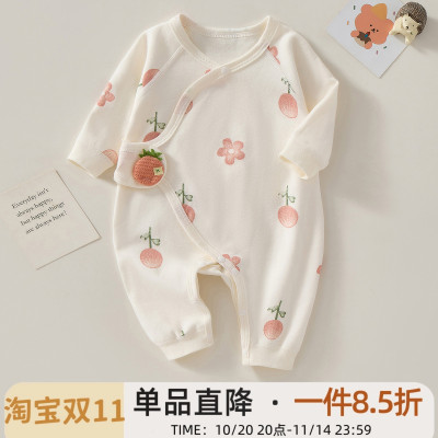 新生婴儿儿衣服纯棉无骨哈衣爬服