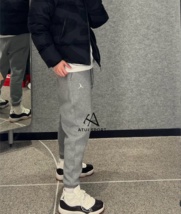 正品Nike/耐克 JORDAN男子秋冬运动加绒保暖束脚长裤 FJ7780-091