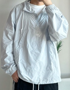 043 男子休闲半拉链防晒梭织透气连帽夹克外套FN3893 Nike 耐克