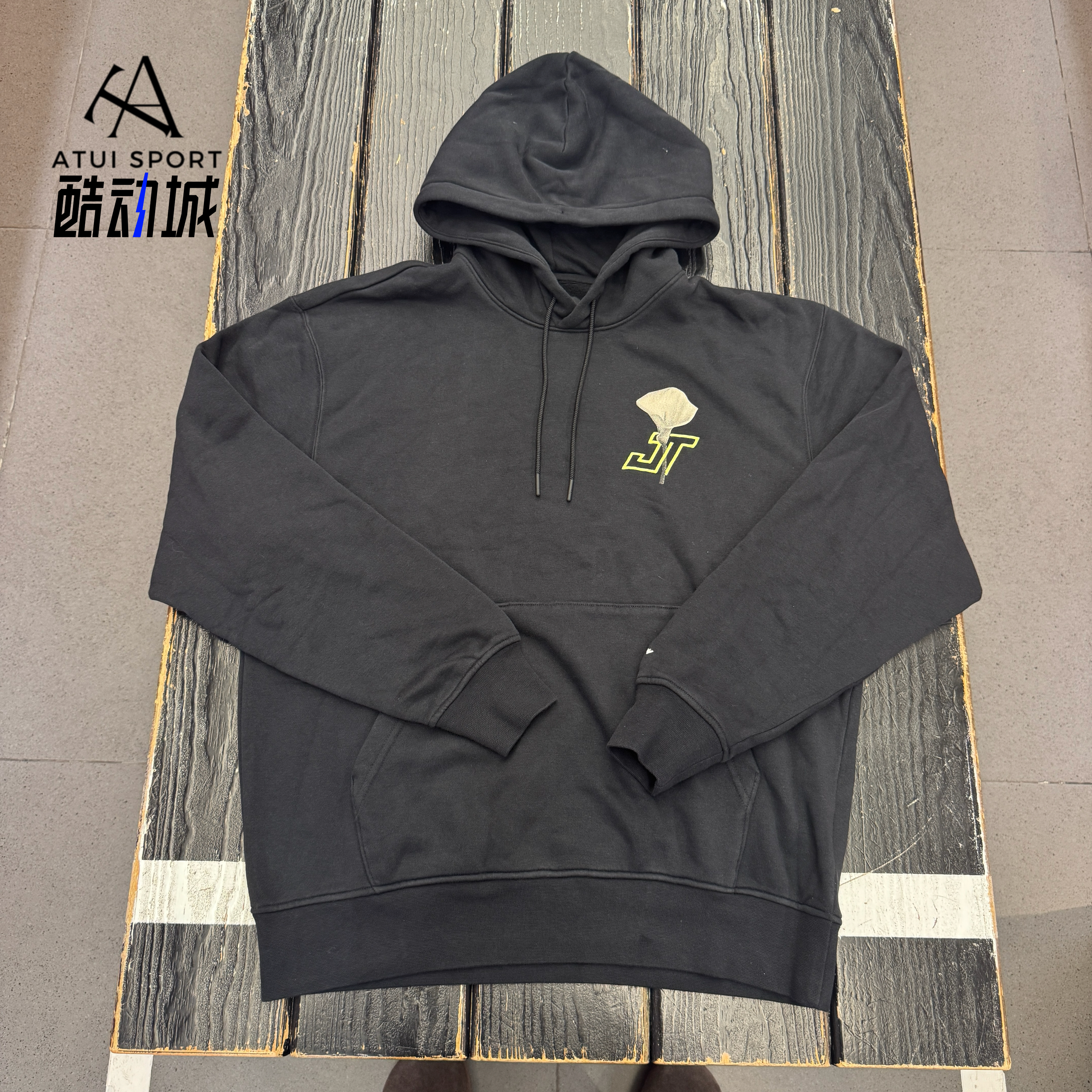 Nike/耐克 Jordan塔图姆花卉男子加绒休闲套头连帽卫衣HF1175-010