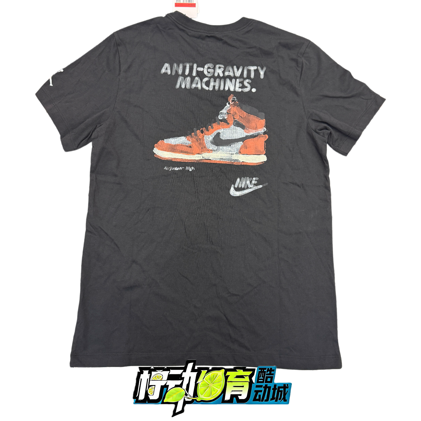 正品Nike/耐克男子AJ1水墨印花纯棉运动休闲圆领短袖 T恤 FD7030