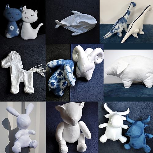 纯棉diy活动玩偶白胚植物染适用