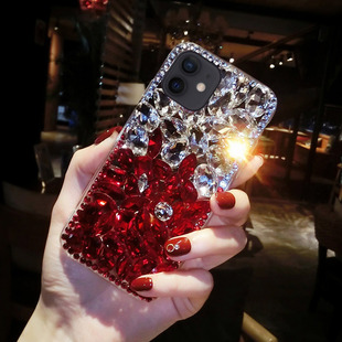 新年款iPhone17promax苹果16pro镶钻保护套15适用14满钻手机壳13奢华高档12promax全包11网红女爆闪软防摔潮
