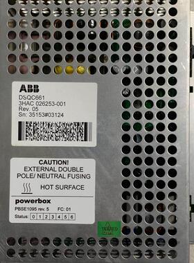 议价机器人 DSQC661 电源模组 3HAC02625