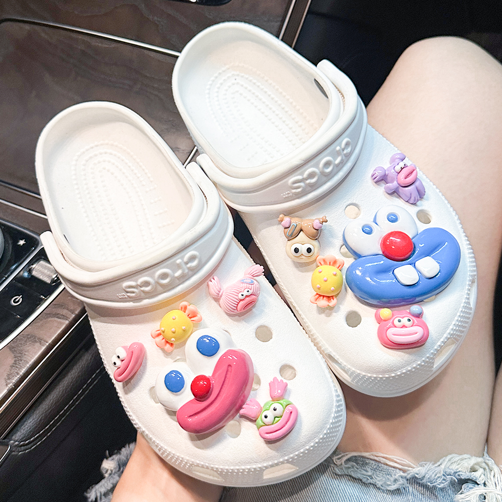 香肠大嘴洞洞鞋配饰crocs鞋花卡骆驰装饰鞋扣配件智必星crocs卡扣