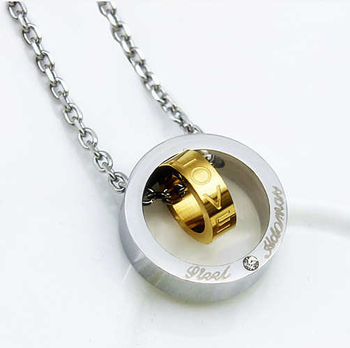 ins Bicyclic Pendant man Necklace Schoolboy Pendant Titanium Hip hop Pendant Korean Edition personality Simplicity Jewelryin the Accessories/Fashion Jewelry, Necklace  category - from Buy2taobao.com to provide professional Taobao agent buy service