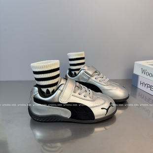 男童阿甘鞋2026春秋新款女童鞋子真皮宝宝德训鞋防滑儿童休闲鞋