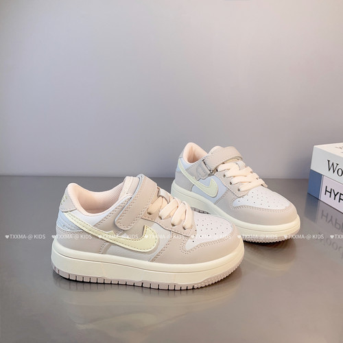 女童鞋子AJ板鞋儿童运动鞋2025春秋新款街舞滑板鞋软底女孩休闲鞋