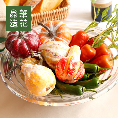 仿真蔬菜生菜片南瓜假蔬果篮套装