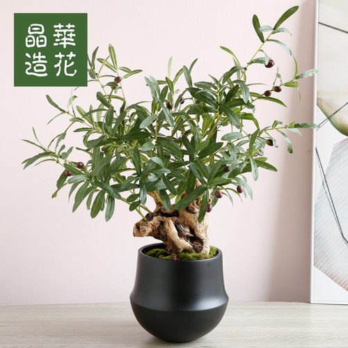 晶华仿真果实室内装饰品橄榄枝