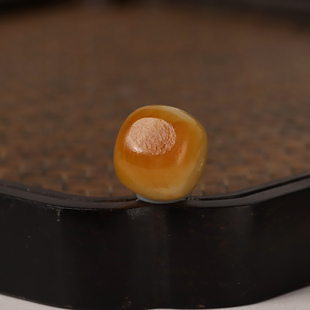 12mm黄沁玉珠新疆和田玉籽料单珠黄玉圆珠散珠手串手持顶珠散珠