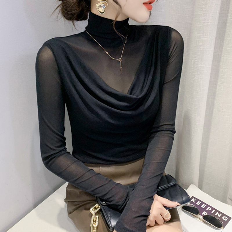 高领打底秋冬堆堆时尚长袖