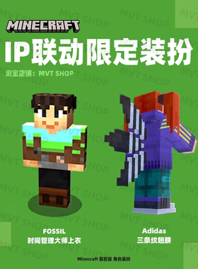 我的世界 MC角色创建器 动态上衣 三条纹翅膀 基岩版 兑换码