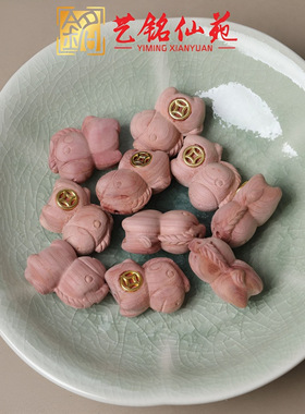 血柏木镶嵌铜件配饰艺铭仙苑雕刻