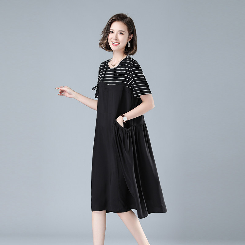 显瘦胖mm连衣裙女装宽松图片