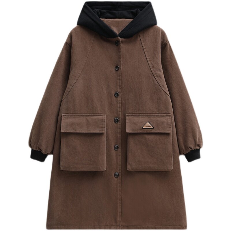738款棉衣派克服加厚保暖,女装棉衣/棉服,秋牧寒烟