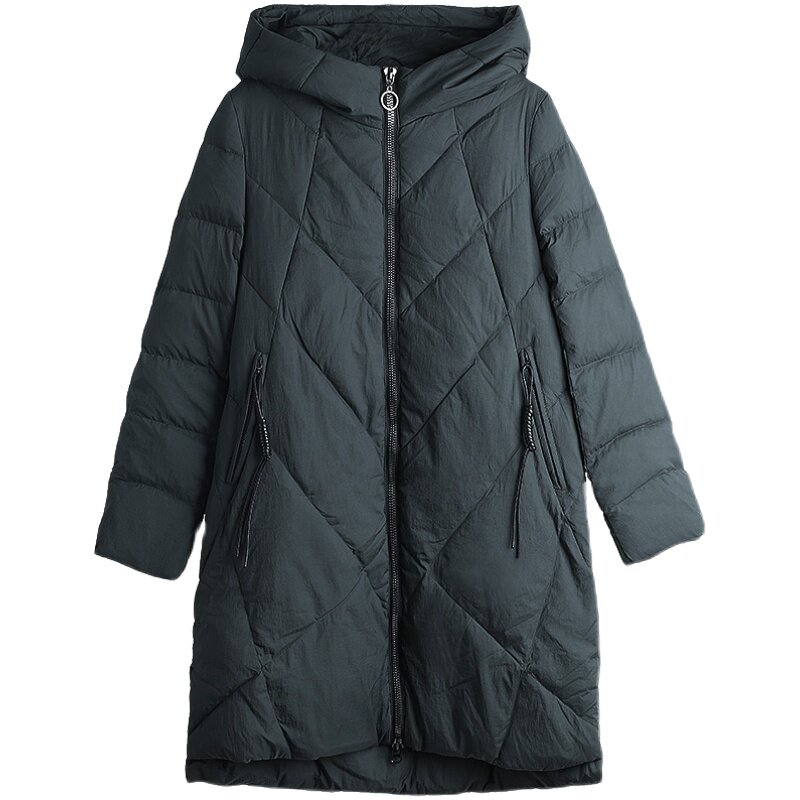 2024年新品棉服中长款加厚保暖棉衣纯色棉衣601-1款,女装棉衣/棉服,秋牧寒烟