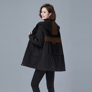 2020冬加绒加厚棉服保暖连帽派克服716款图片