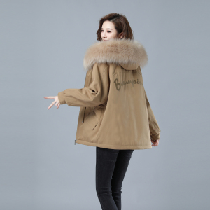 2020冬加绒加厚棉服保暖连帽派克服722款,女装棉衣/棉服,秋牧寒烟