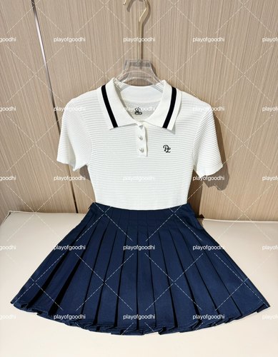 25新款高尔夫服装女夏韩版高尔夫短袖女速干透气高尔夫裙网球女