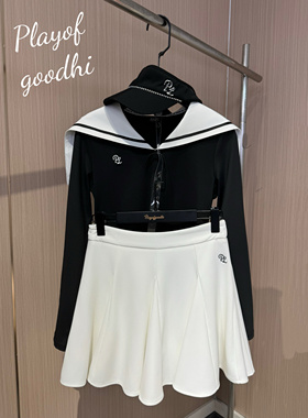 高尔夫服装女高尔夫长袖女高尔夫女裙套装显瘦弹力高尔夫女装网球