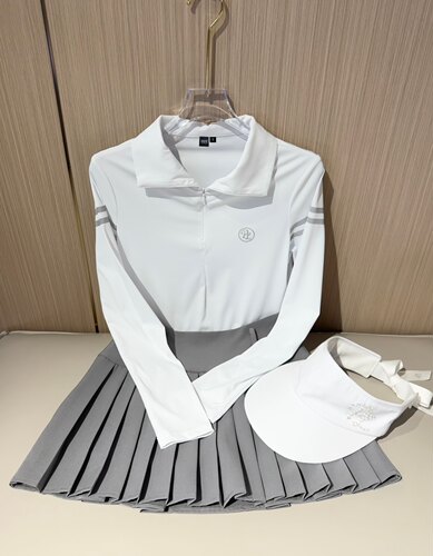 高尔夫服装女春夏高尔夫长袖女韩版高尔夫女裙速干弹力透气网球服
