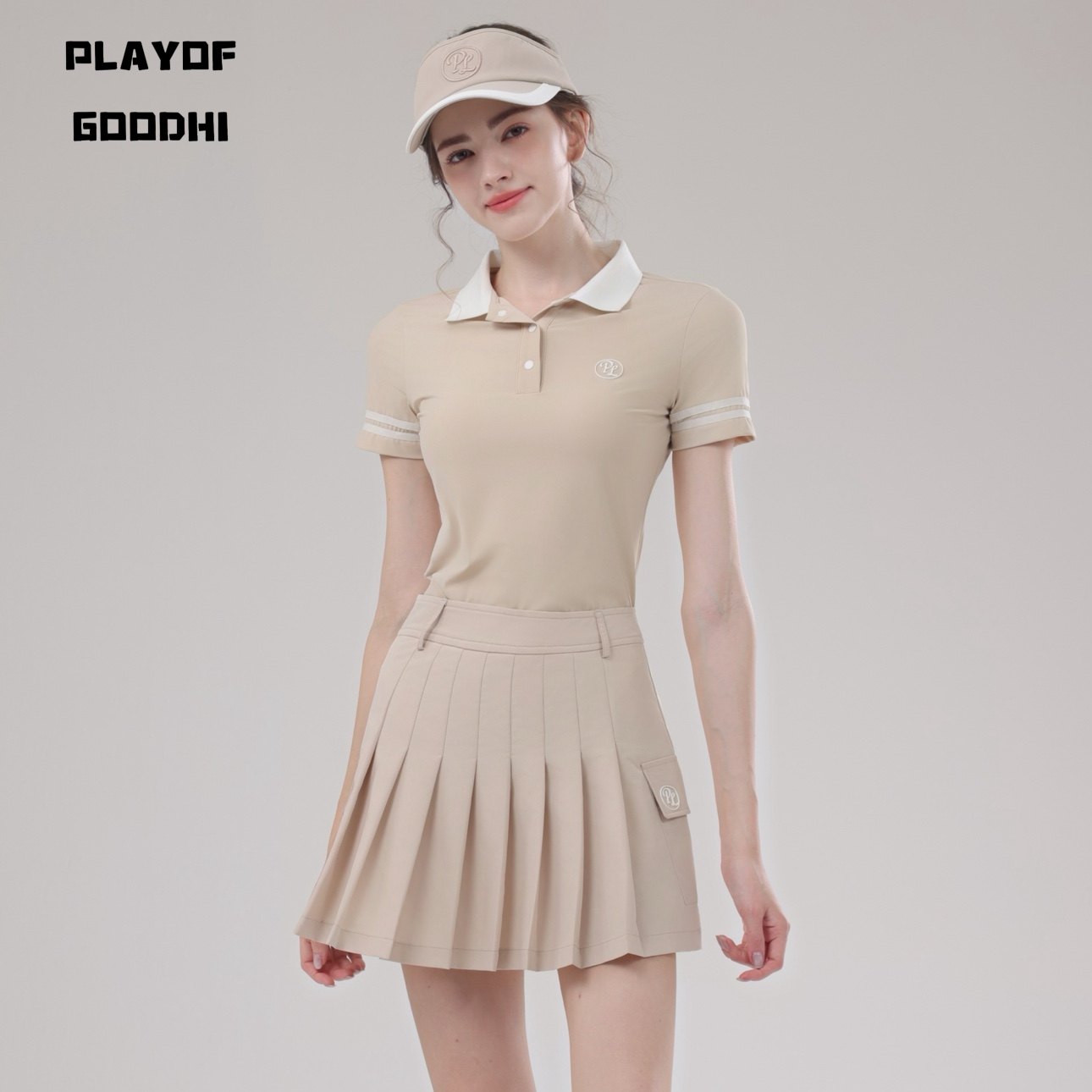 高尔夫服装女夏韩版高尔夫短袖女速干透气高尔夫裙套装女网球服女