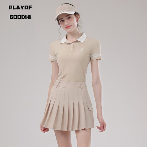 高尔夫服装女夏韩版高尔夫短袖女速干透气高尔夫裙套装女网球服女