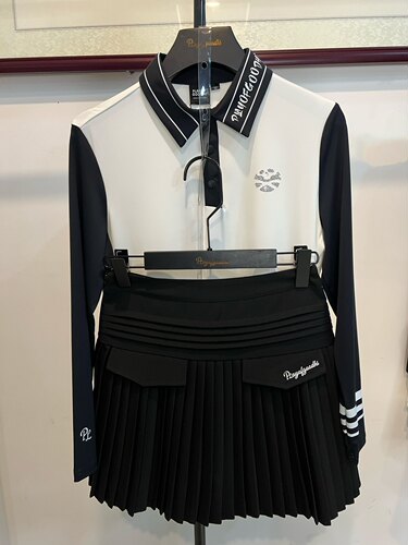 高尔夫服装女秋冬高尔夫长袖女韩版显瘦弹力高尔夫套装女高尔夫裙