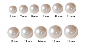 直孔通孔米白色珍珠3-30mm仿珍珠 DIY辅助服饰纽扣编织材料饰品配