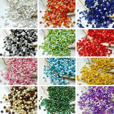 玻璃小米珠多色混款百搭小珠子