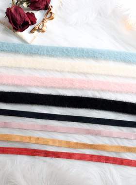 Autumn and winter plush warm color corduroy neck strap neck