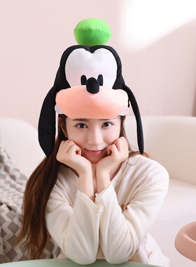 绿色帽子带身体的狗头套帽子拍照道具卡通头套表演道具